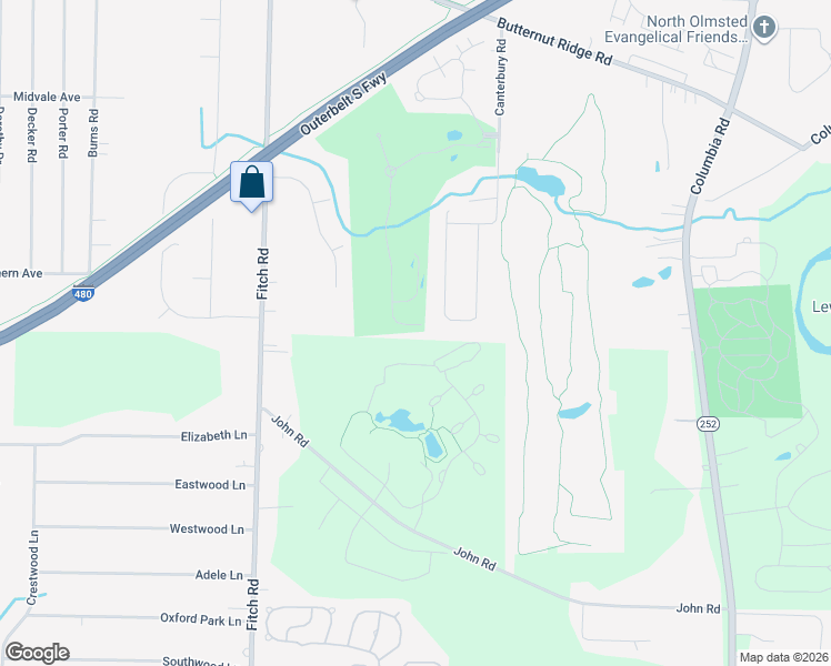 map of restaurants, bars, coffee shops, grocery stores, and more near 232 Greenward Way South in North Olmsted