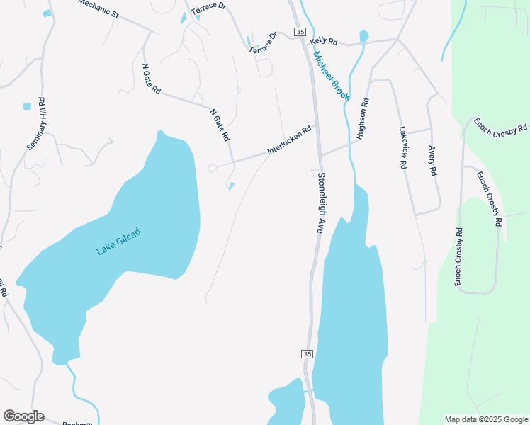 map of restaurants, bars, coffee shops, grocery stores, and more near 11 Lake Gilead Road in Carmel Hamlet
