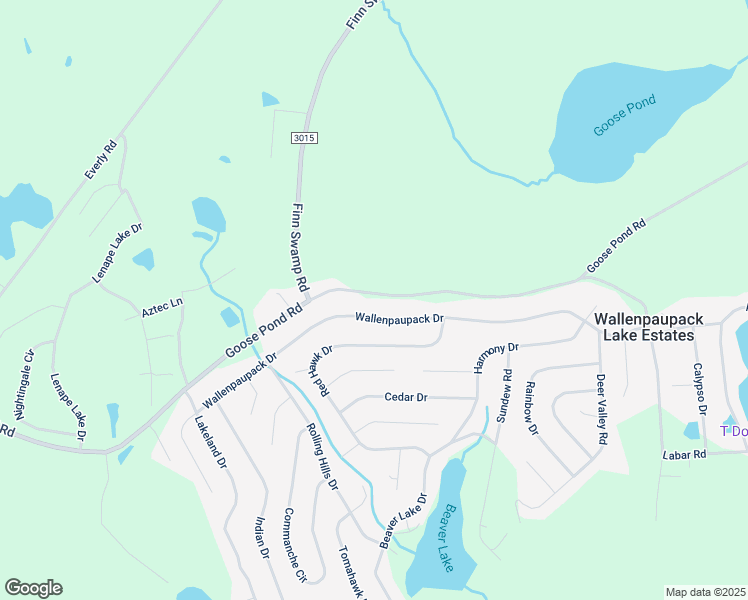 map of restaurants, bars, coffee shops, grocery stores, and more near 918 Goose Pond Road in Lake Ariel