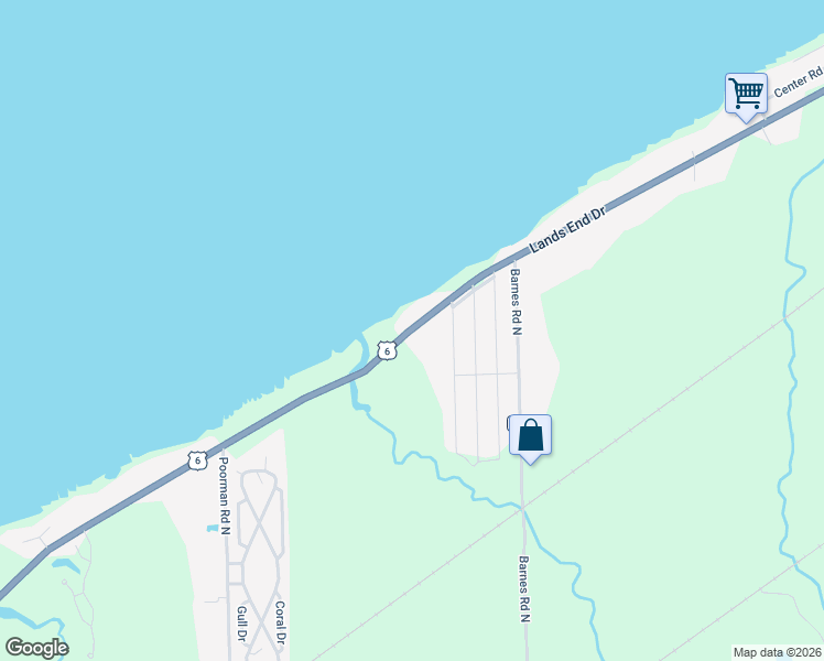 map of restaurants, bars, coffee shops, grocery stores, and more near 11396 West Lake Road in Vermilion