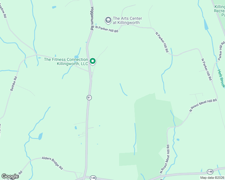 map of restaurants, bars, coffee shops, grocery stores, and more near 555 Higganum Road in Killingworth