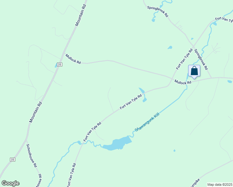 map of restaurants, bars, coffee shops, grocery stores, and more near 32 Ridgeview Lane in Port Jervis
