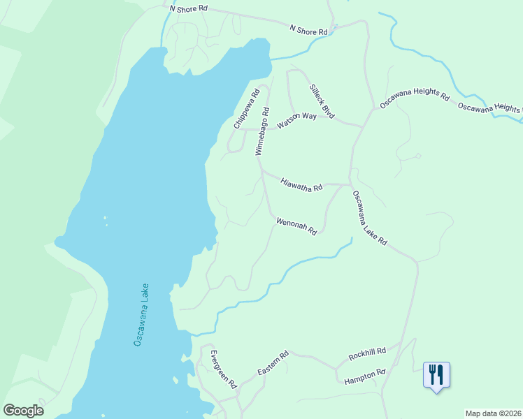 map of restaurants, bars, coffee shops, grocery stores, and more near 82 Wenonah Road in Putnam Valley