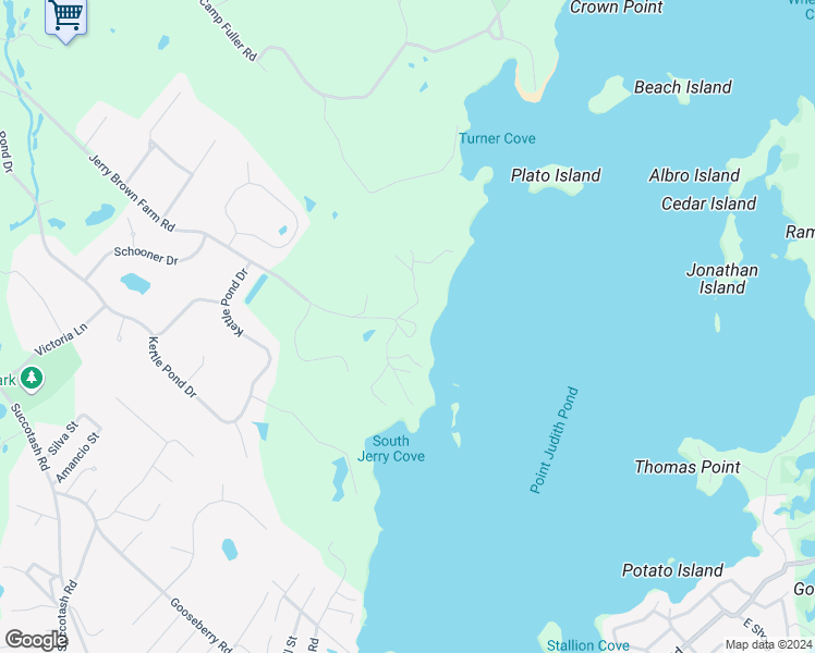 map of restaurants, bars, coffee shops, grocery stores, and more near 37 Fire Lane 4 in South Kingstown