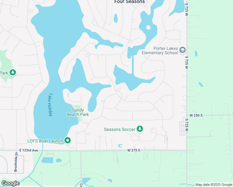 map of restaurants, bars, coffee shops, grocery stores, and more near 1701 Forest Lane in Crown Point