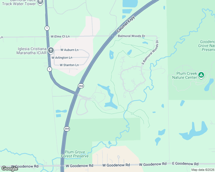 map of restaurants, bars, coffee shops, grocery stores, and more near 31 Village Woods Drive in Crete