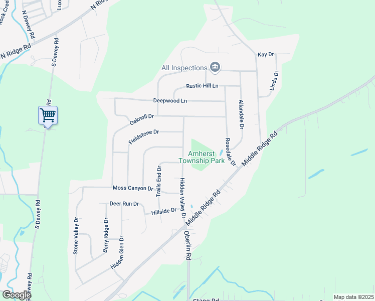 6801 Hidden Valley Drive, Amherst OH Walk Score