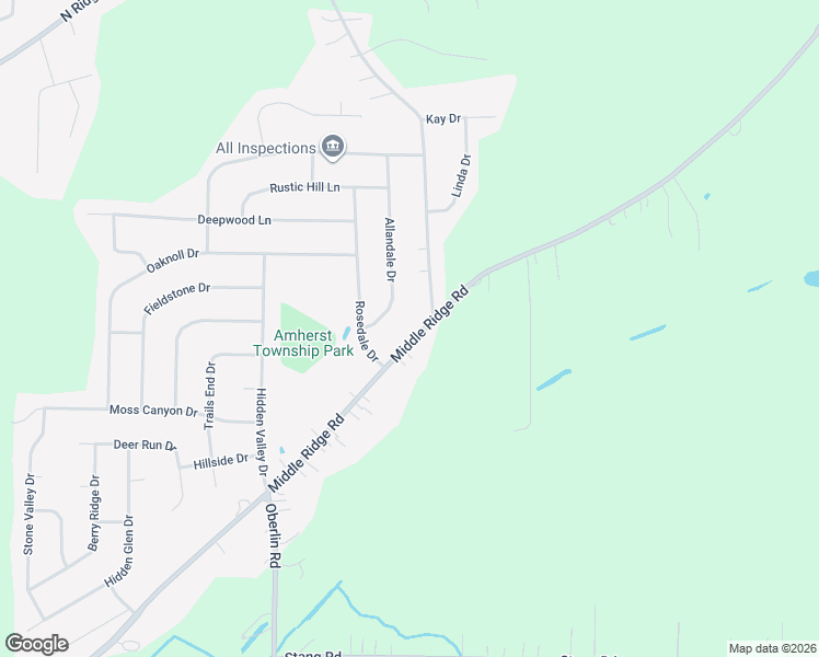 map of restaurants, bars, coffee shops, grocery stores, and more near 6633 Allandale Drive in Amherst