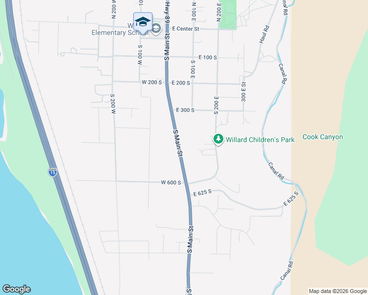 map of restaurants, bars, coffee shops, grocery stores, and more near 415 South Main Street in Willard