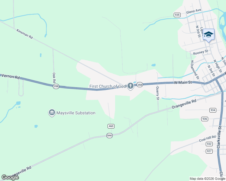 map of restaurants, bars, coffee shops, grocery stores, and more near 205 Vernon Road in Greenville
