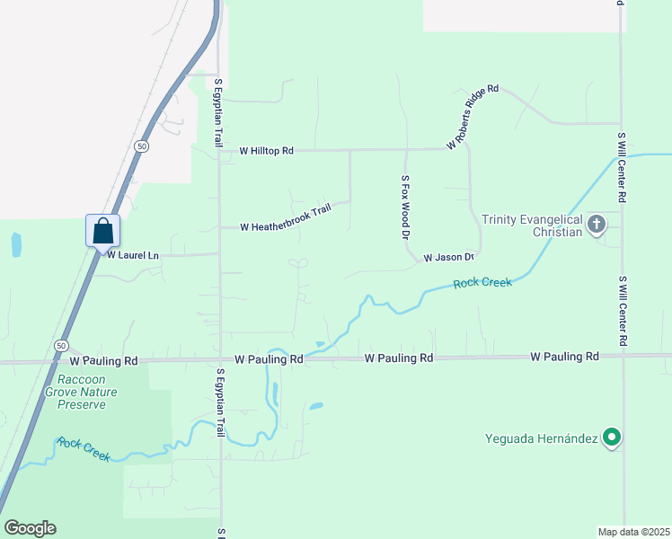 map of restaurants, bars, coffee shops, grocery stores, and more near 5342 West Jason Drive in Monee