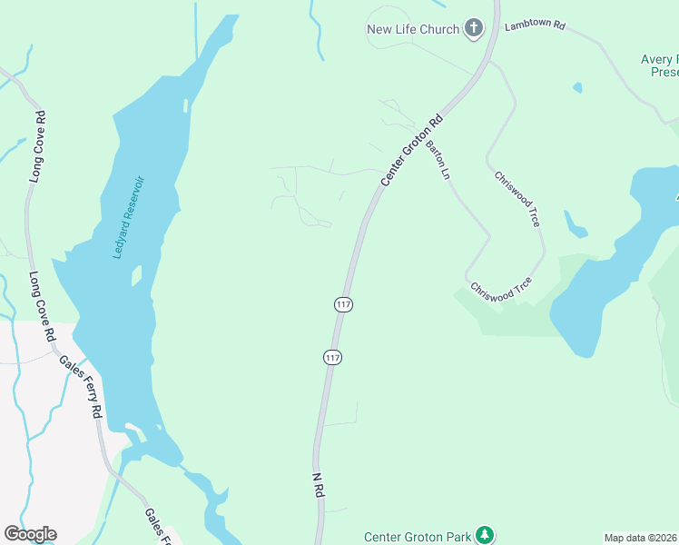 map of restaurants, bars, coffee shops, grocery stores, and more near 1661 Center Groton Road in Ledyard