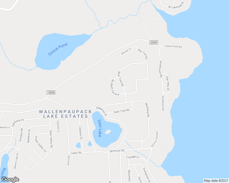 map of restaurants, bars, coffee shops, grocery stores, and more near 8 Ski Bluff Terrace in Wayne County