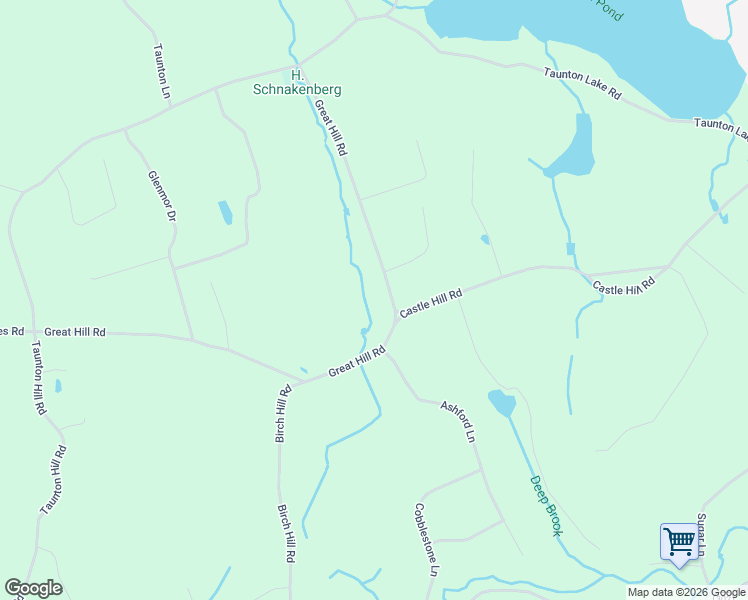 map of restaurants, bars, coffee shops, grocery stores, and more near 38 Great Hill Road in Newtown