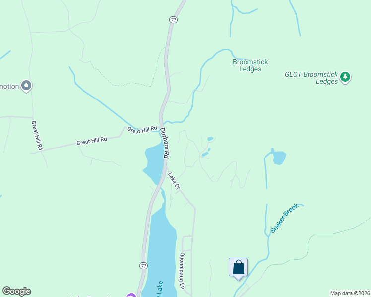 map of restaurants, bars, coffee shops, grocery stores, and more near 34 Mohawk Trail in Guilford