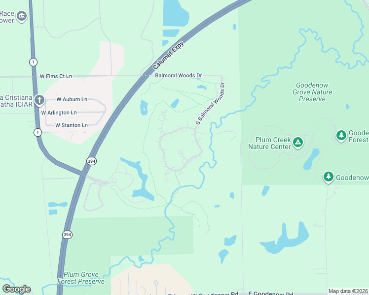 map of restaurants, bars, coffee shops, grocery stores, and more near 26942 South Butler Court in Crete