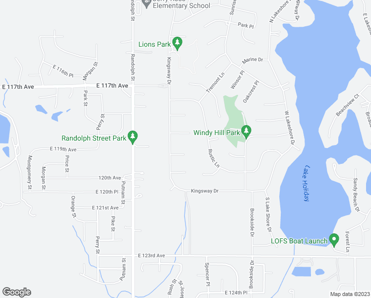 map of restaurants, bars, coffee shops, grocery stores, and more near 4014 Rollingwood Court in Crown Point