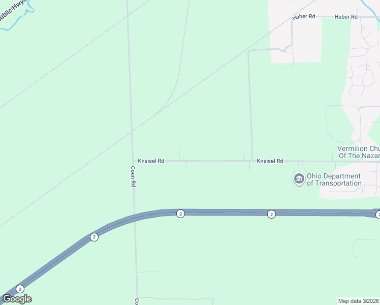 map of restaurants, bars, coffee shops, grocery stores, and more near 14001 Kneisel Road in Vermilion
