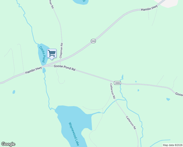 map of restaurants, bars, coffee shops, grocery stores, and more near Goose Pond Road in Lake Ariel