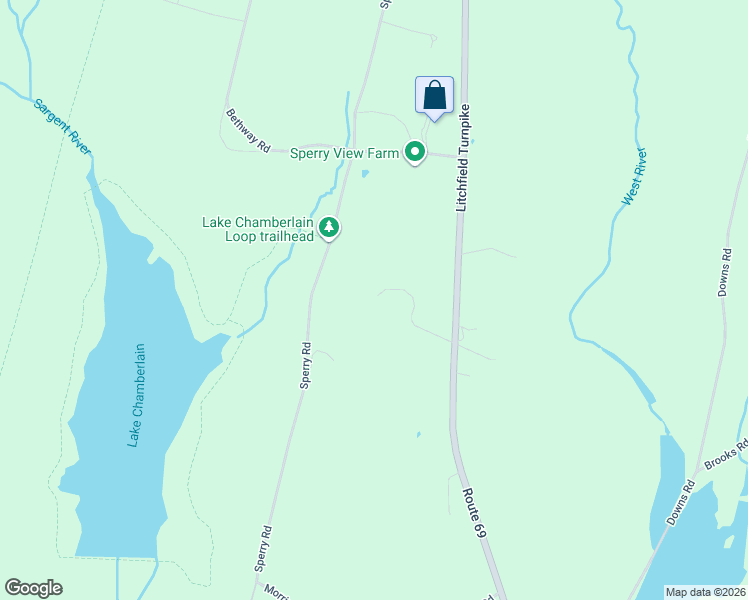 map of restaurants, bars, coffee shops, grocery stores, and more near 154 Sperry Road in Bethany