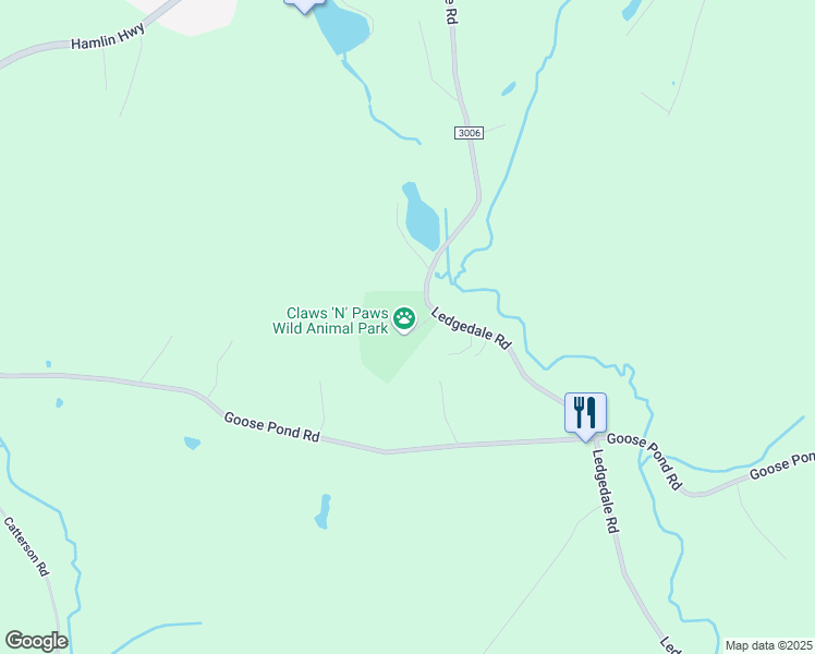 map of restaurants, bars, coffee shops, grocery stores, and more near 1475 Ledgedale Road in Lake Ariel