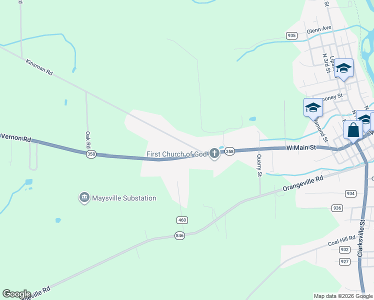 map of restaurants, bars, coffee shops, grocery stores, and more near 205 Vernon Road in Greenville