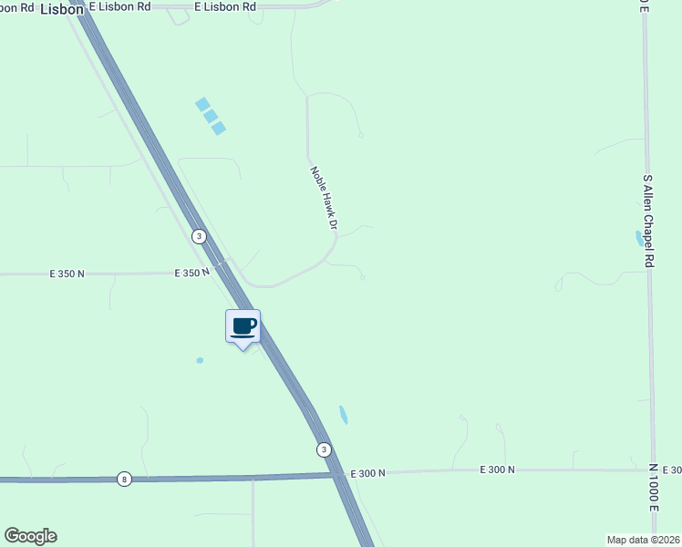 map of restaurants, bars, coffee shops, grocery stores, and more near 904 Eagle Trace in Kendallville