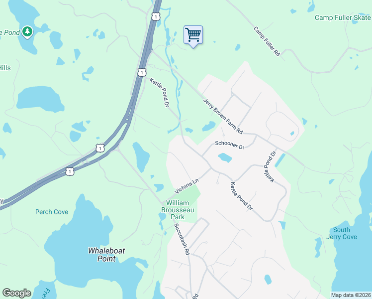 map of restaurants, bars, coffee shops, grocery stores, and more near 205 Kettle Pond Drive in South Kingstown