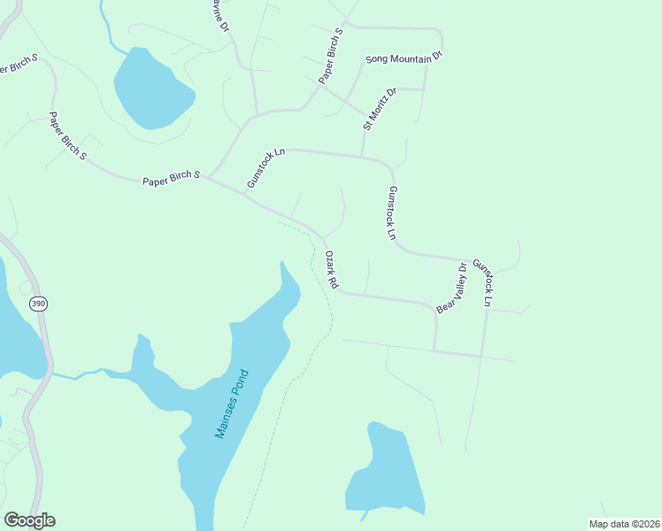 map of restaurants, bars, coffee shops, grocery stores, and more near Ozark Road in Tafton