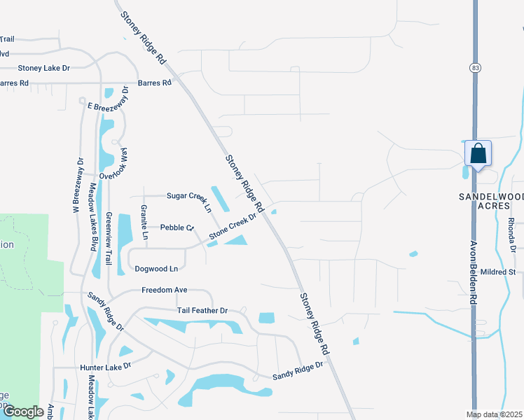 map of restaurants, bars, coffee shops, grocery stores, and more near 6084 Yale Court in North Ridgeville