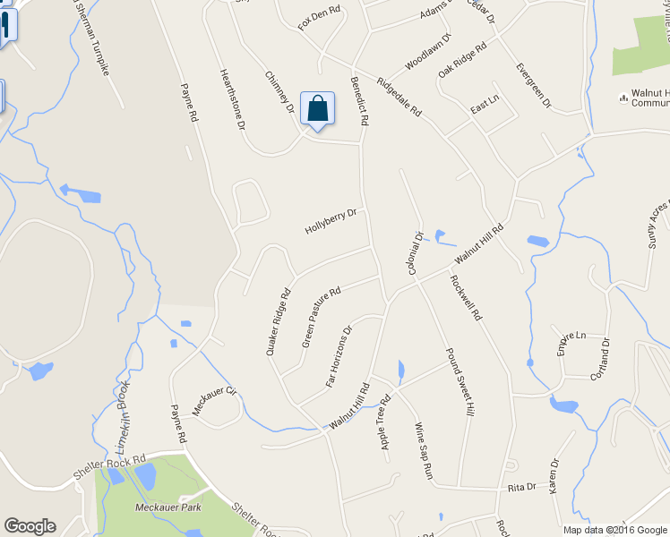 map of restaurants, bars, coffee shops, grocery stores, and more near 10 Quaker Ridge Rd in Bethel