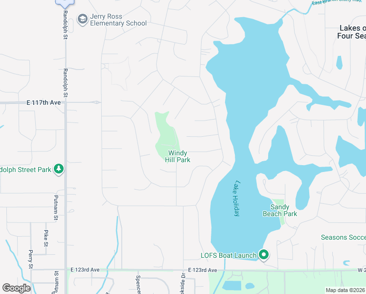 map of restaurants, bars, coffee shops, grocery stores, and more near 3436 Chevy Chase Cir in Crown Point