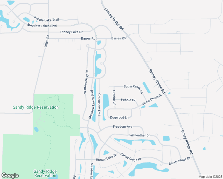 map of restaurants, bars, coffee shops, grocery stores, and more near 37401 Sugar Creek Lane in North Ridgeville