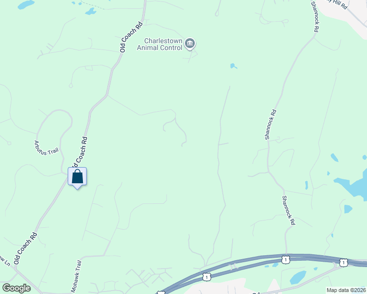 map of restaurants, bars, coffee shops, grocery stores, and more near 197F Old Coach Road in Charlestown