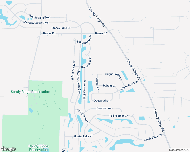 map of restaurants, bars, coffee shops, grocery stores, and more near 37401 Sugar Creek Lane in North Ridgeville