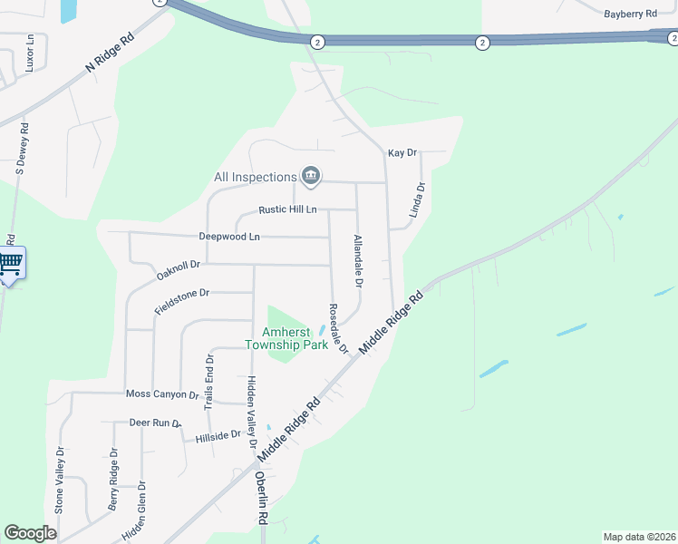 map of restaurants, bars, coffee shops, grocery stores, and more near 6610 Rosedale Drive in Amherst