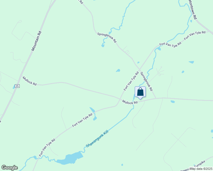 map of restaurants, bars, coffee shops, grocery stores, and more near 650 Mullock Road in Port Jervis