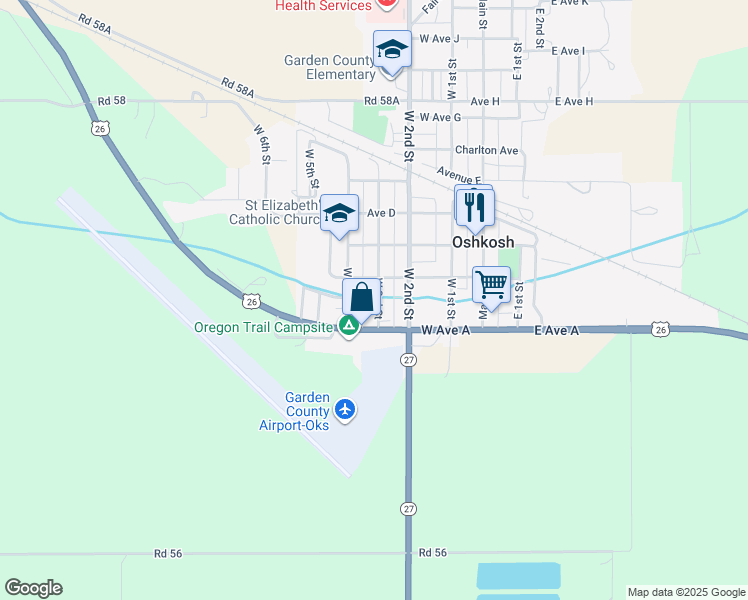 map of restaurants, bars, coffee shops, grocery stores, and more near in Oshkosh