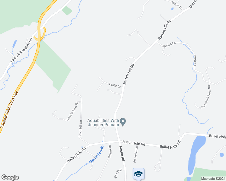 map of restaurants, bars, coffee shops, grocery stores, and more near 71 Barrett Hill Road in Mahopac