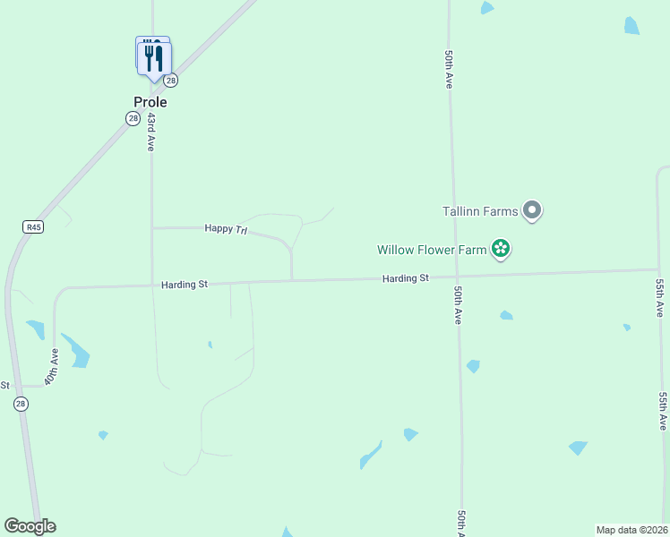 map of restaurants, bars, coffee shops, grocery stores, and more near 4770 Harding Street in Unincorporated