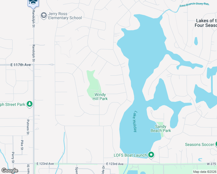 map of restaurants, bars, coffee shops, grocery stores, and more near 3436 Chevy Chase Circle in Crown Point