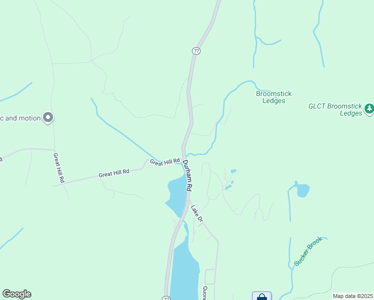 map of restaurants, bars, coffee shops, grocery stores, and more near 4365 Durham Road in Guilford