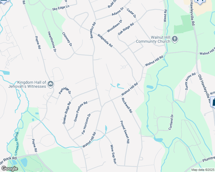 map of restaurants, bars, coffee shops, grocery stores, and more near 11 Benedict Road in Bethel