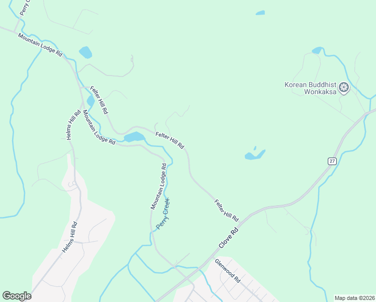 map of restaurants, bars, coffee shops, grocery stores, and more near 54 Felter Hill Road in Monroe