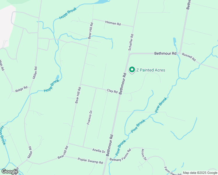 map of restaurants, bars, coffee shops, grocery stores, and more near 10 Hi-Ann Court in Bethany