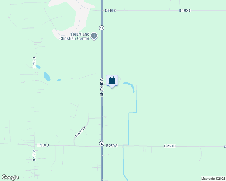 map of restaurants, bars, coffee shops, grocery stores, and more near 213 Indiana 49 in Valparaiso