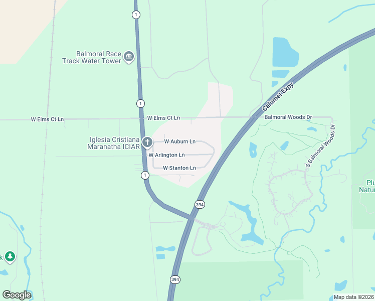 map of restaurants, bars, coffee shops, grocery stores, and more near 515 West Auburn Lane in Crete