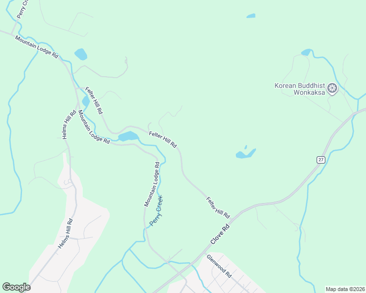 map of restaurants, bars, coffee shops, grocery stores, and more near 54 Felter Hill Road in Monroe