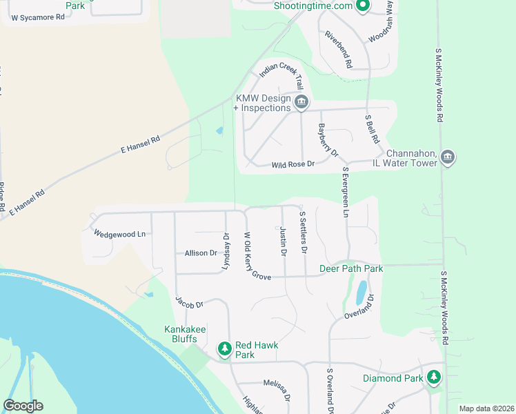 map of restaurants, bars, coffee shops, grocery stores, and more near 26544 West Orchid Drive in Channahon