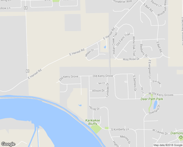 map of restaurants, bars, coffee shops, grocery stores, and more near 26728 Old Kerry Grove in Channahon